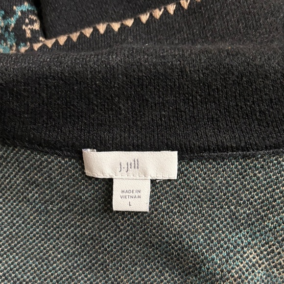🌿 J. Jill Open-Front Jacquard Jacket | Size L 🌿 - Picture 5 of 7